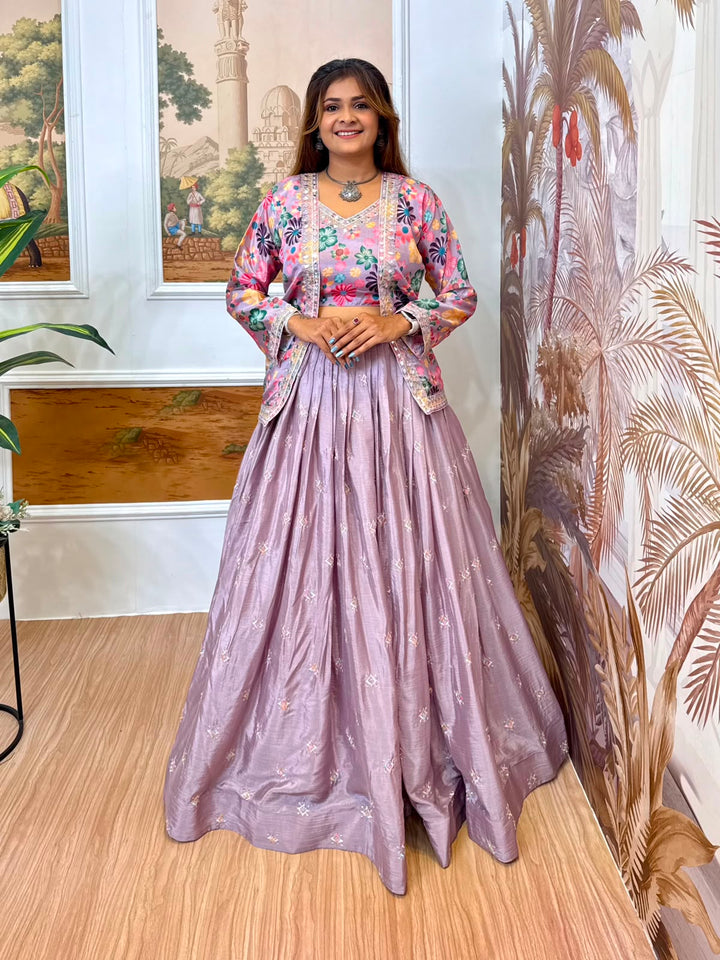 Latest Designer Chinon Lehenga Collection for Women SurMira Fashion