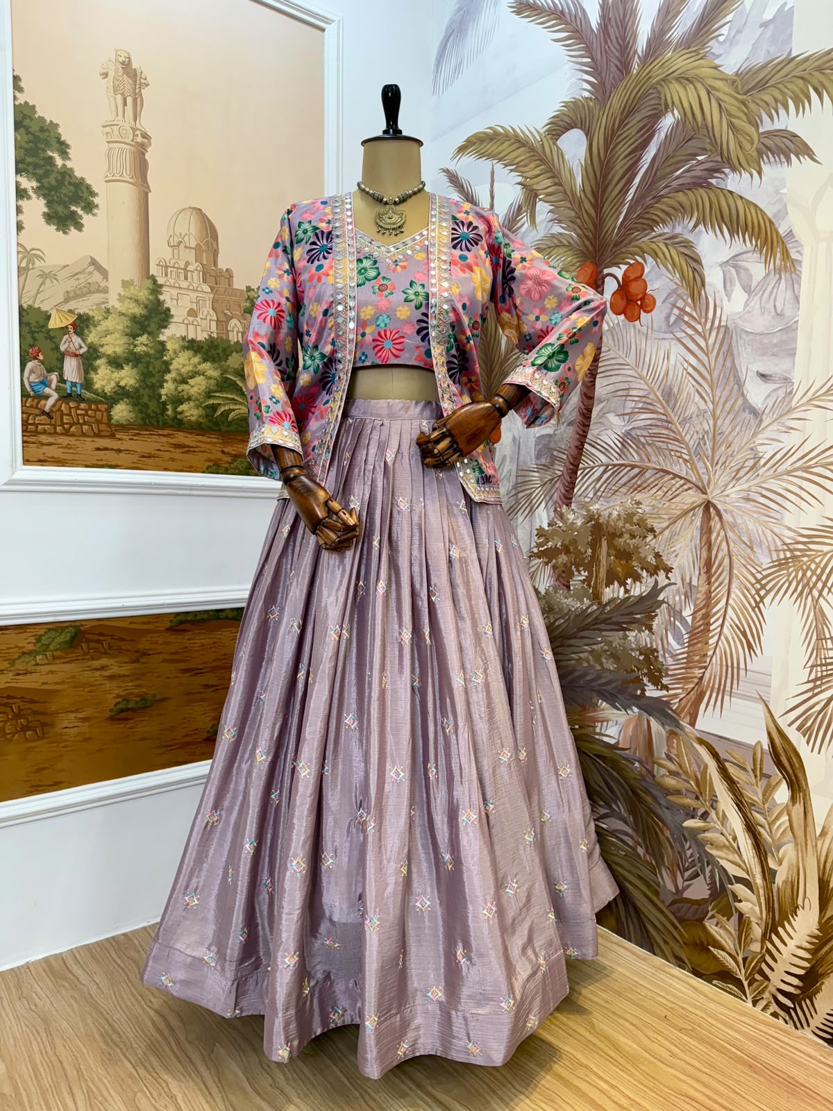 Latest Designer Chinon Lehenga Collection for Women