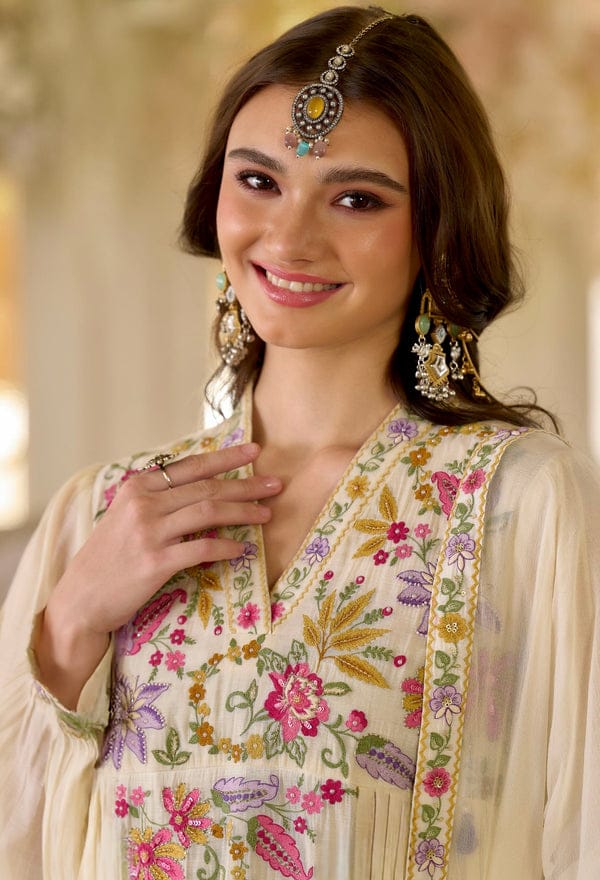 Festive Wear Fox Blooming Georgette Kurti Set