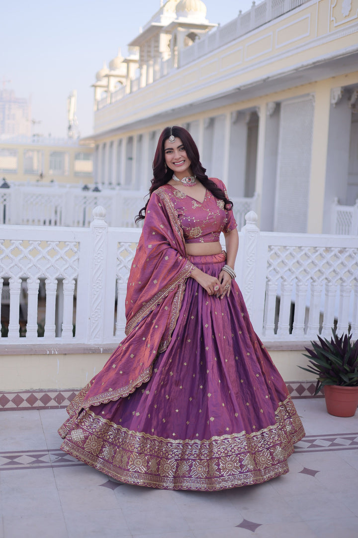 Premium YSL Silk Lehenga Choli with Heavy Zari & Sequins Embroidery SurMira Fashion