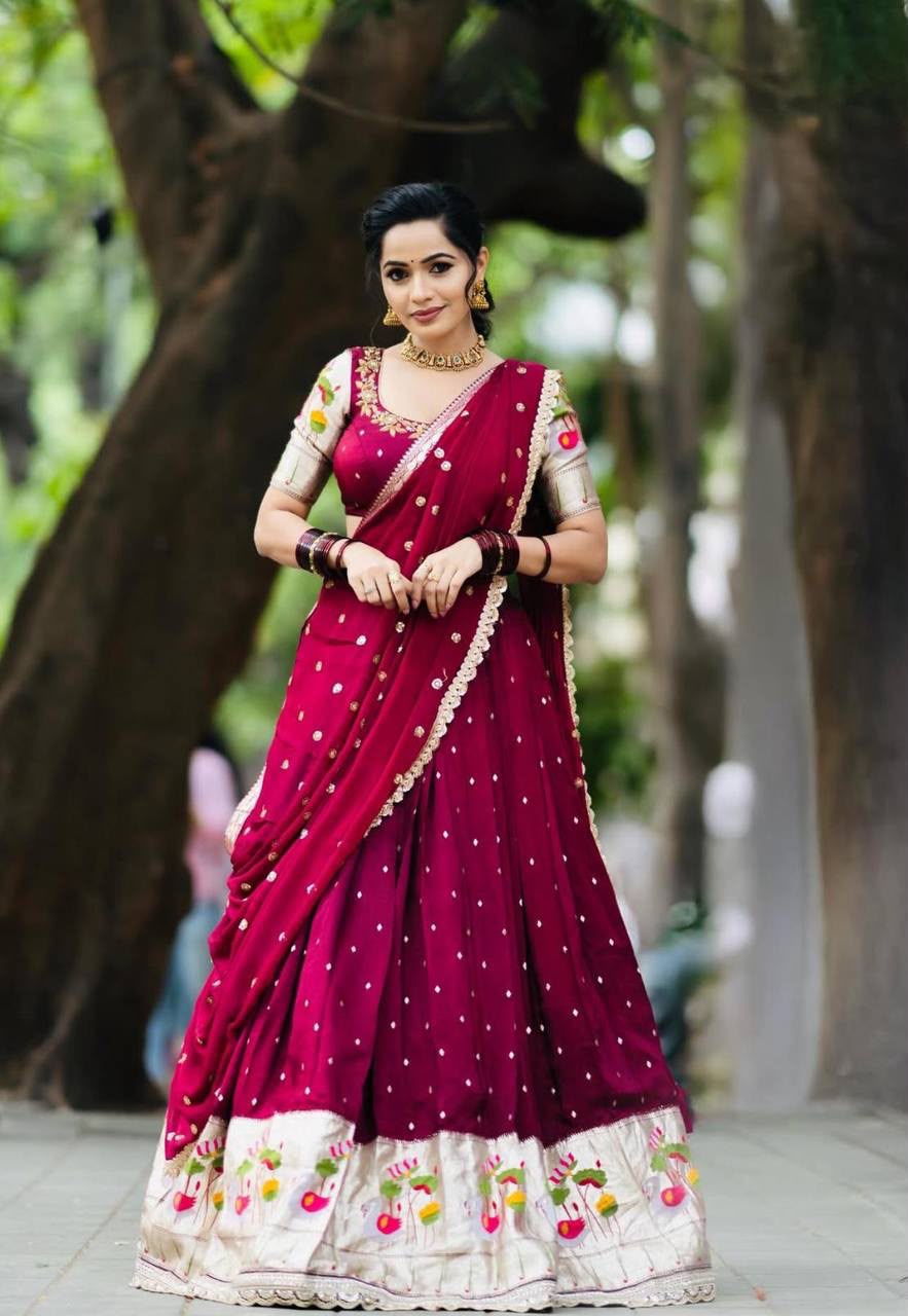 Women’s Georgette Lehenga Choli Set with Embroidery Sequence Work SurMira Fashion