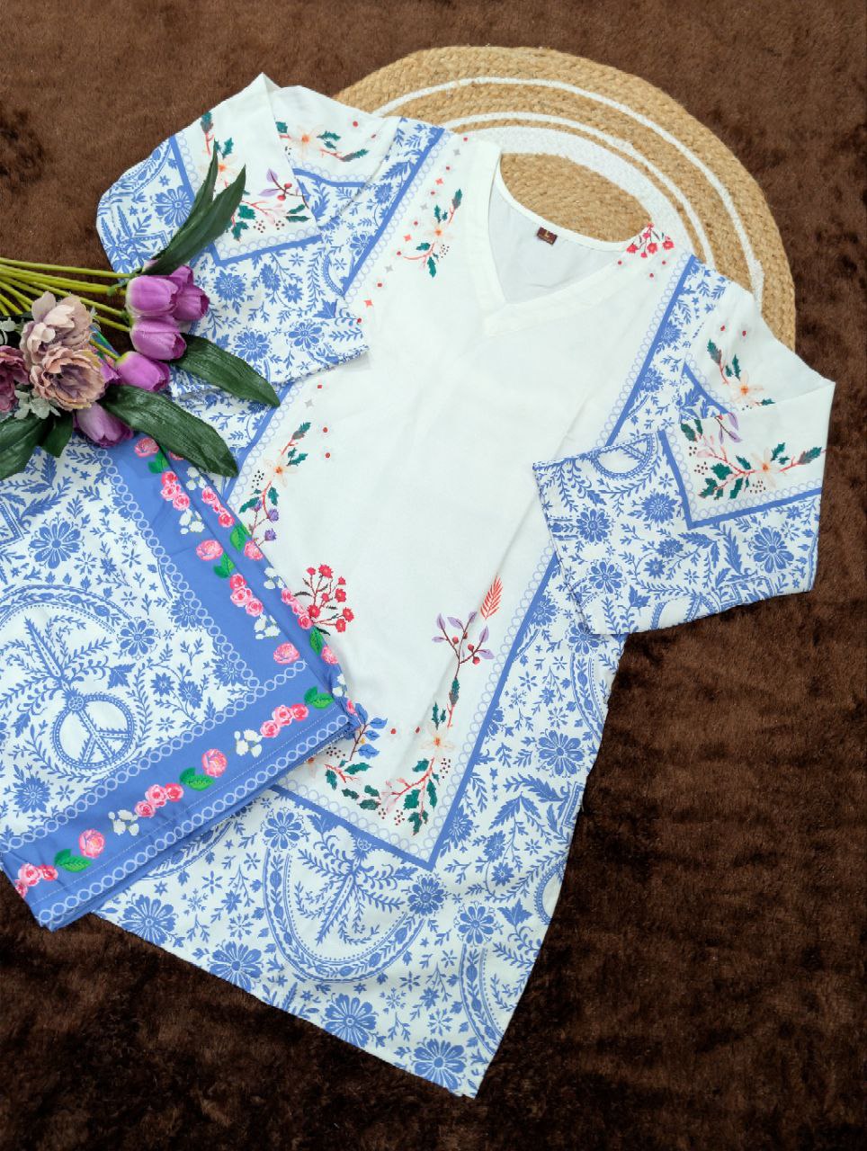 Elegant Pure Rayon Co-Ord Set for Daily Wear