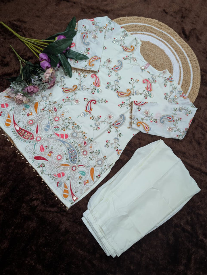 Festive Wear Crepe Silk Co-Ord Set SurMira Fashion