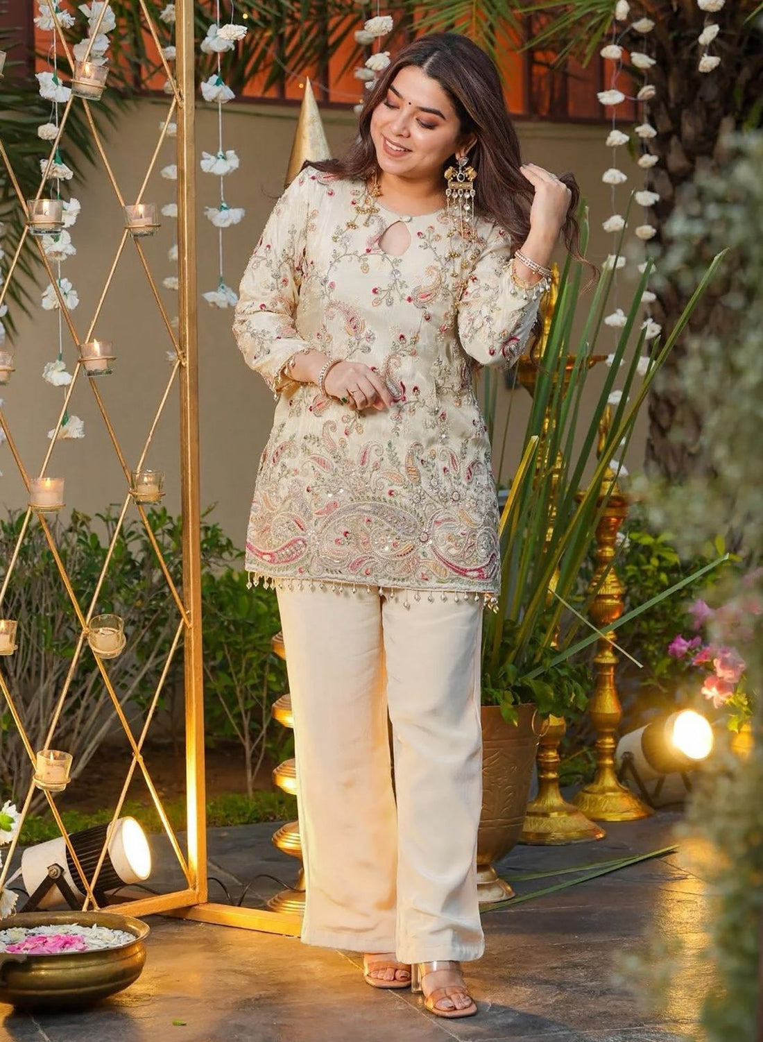 Festive Wear Crepe Silk Co-Ord Set