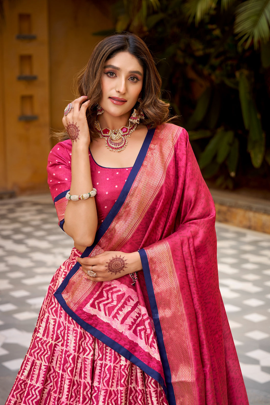 Premium Dola Silk Lehenga with Zari Weaving Work SurMira Fashion