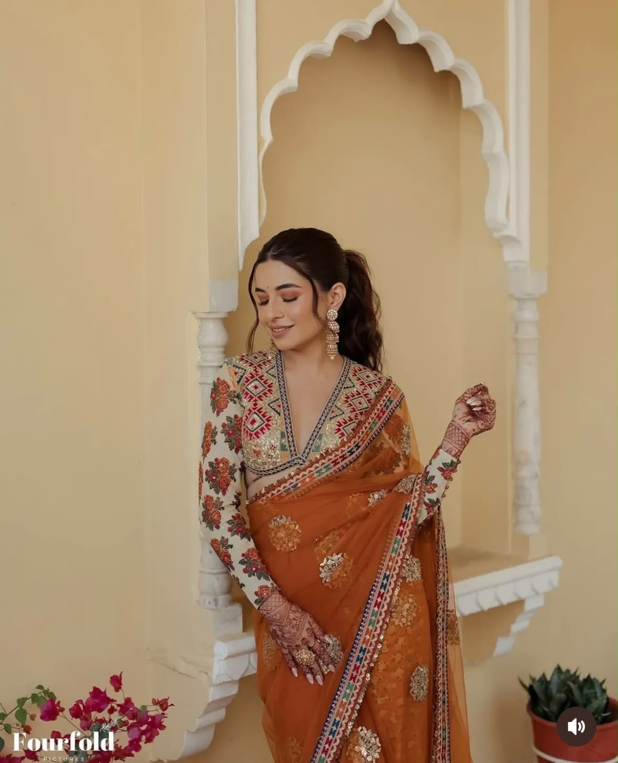 Designer Butterfly Net Saree with Embroidery Work SurMira Fashion