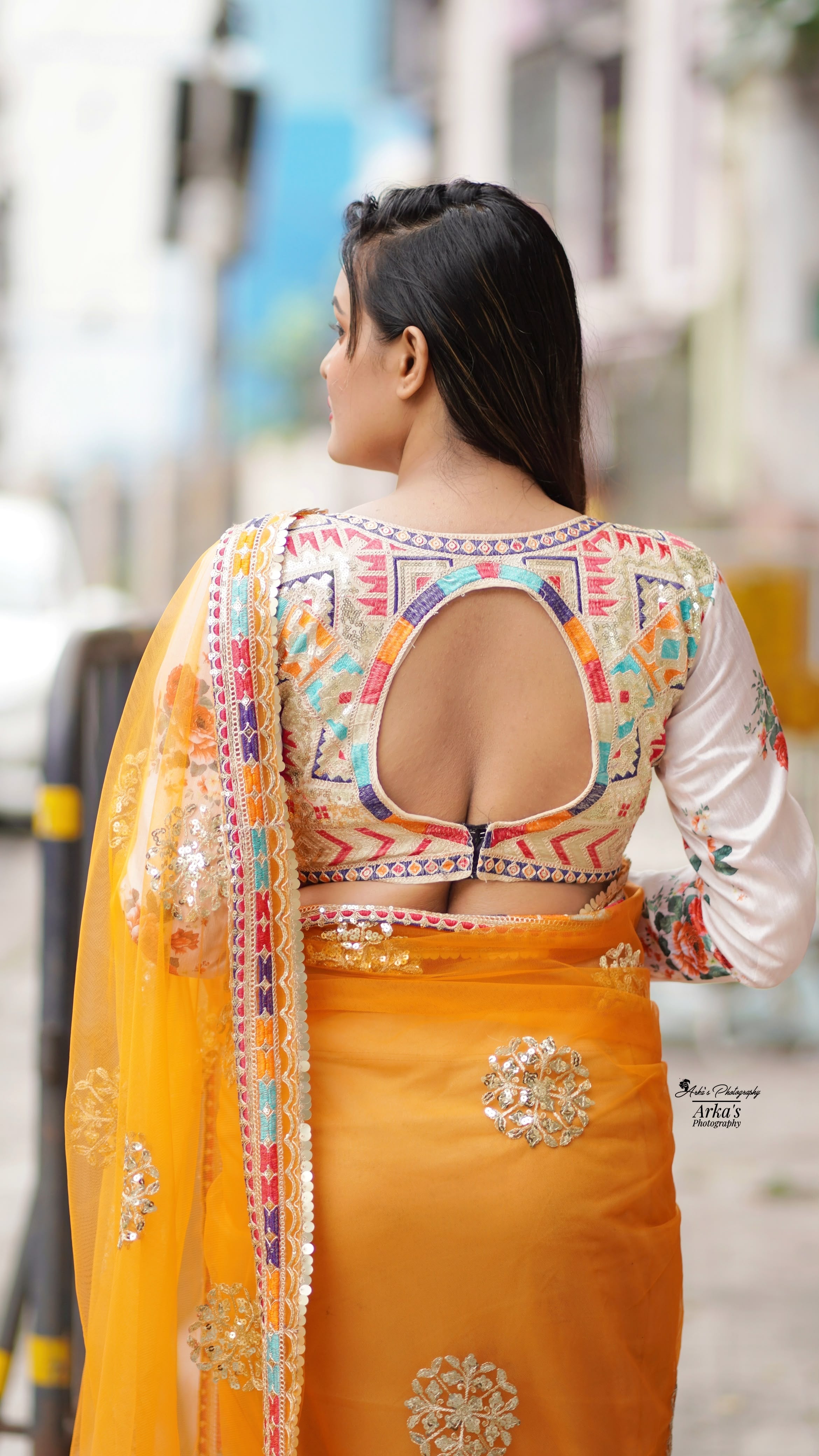 Designer Butterfly Net Saree with Embroidery Work SurMira Fashion