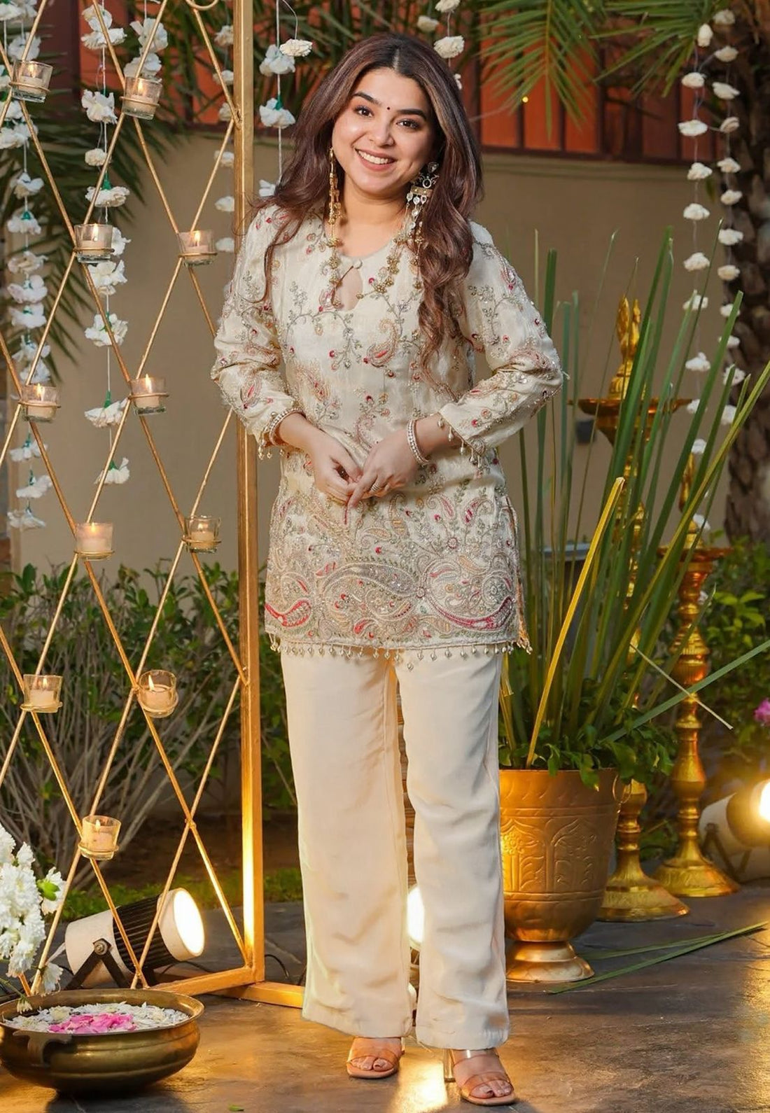 Festive Wear Crepe Silk Co-Ord Set