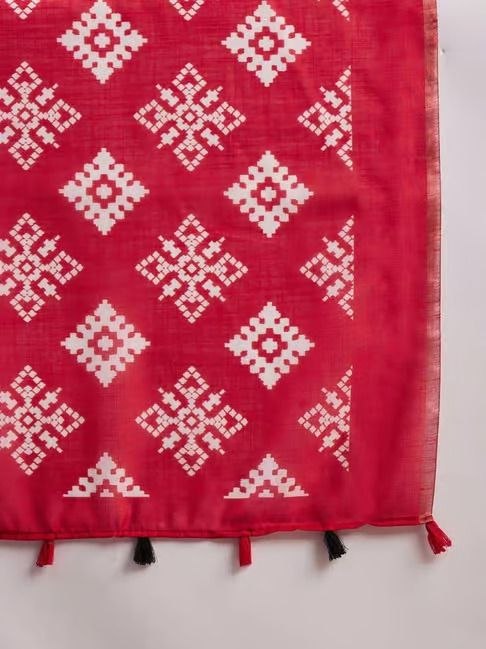 Exclusive Linen Cotton Digital Printed Saree for Women