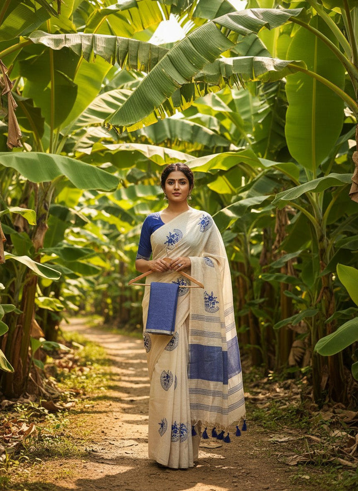 Designer Pure Mysore Silk Soft Linen Saree for Women SurMira Fashion