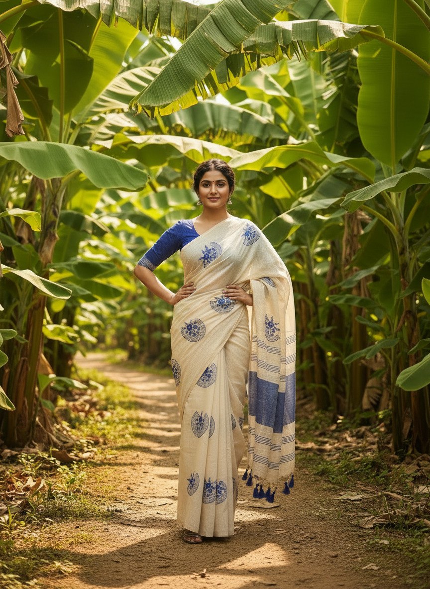 Designer Pure Mysore Silk Soft Linen Saree for Women