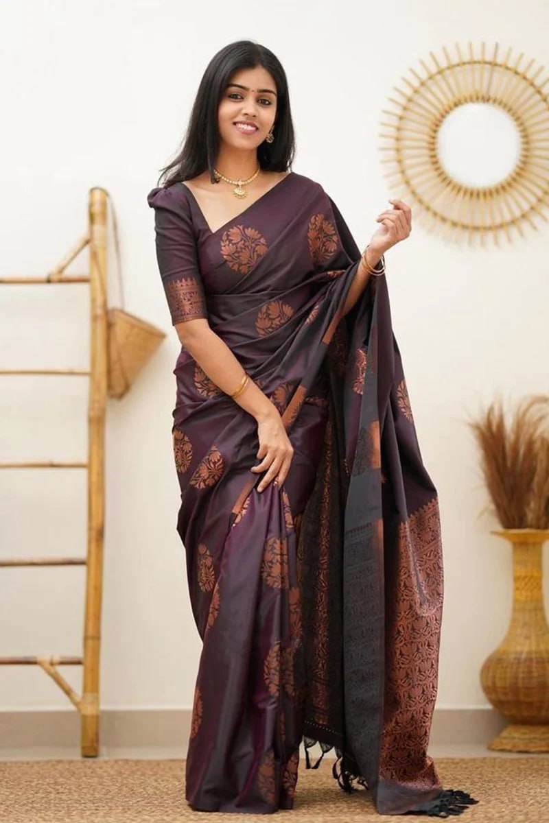 Ethnic Women’s Banarasi Saree with Jacquard Weave