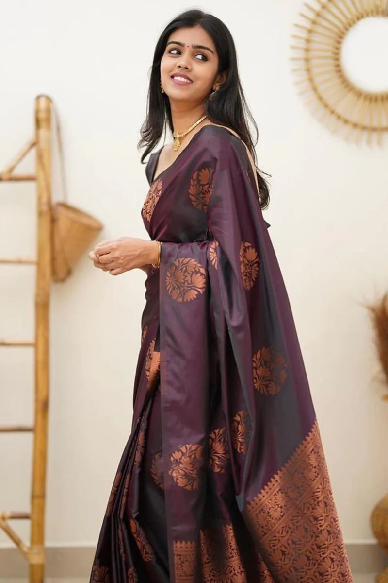 Ethnic Women’s Banarasi Saree with Jacquard Weave