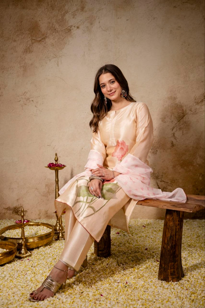 PURE VISCOSE SOFT ASSAM SILK KURTA SETS  *RESHMA*