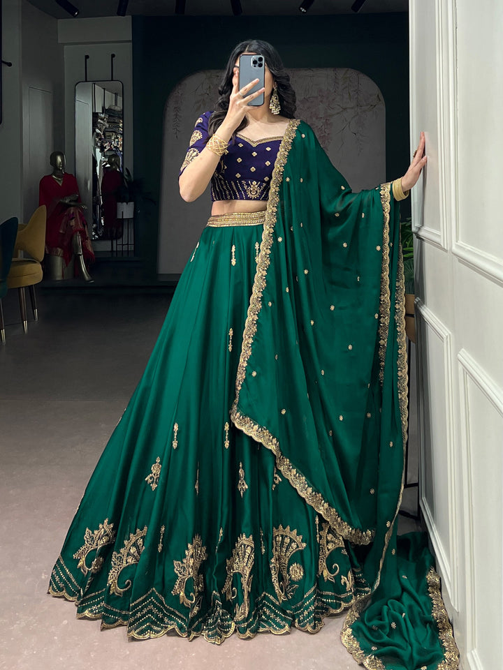 Rangoli silk fabric is a stylish synthetic silk-like fabric that gives a rich, traditional, and festive royal look without being too heavy ✨