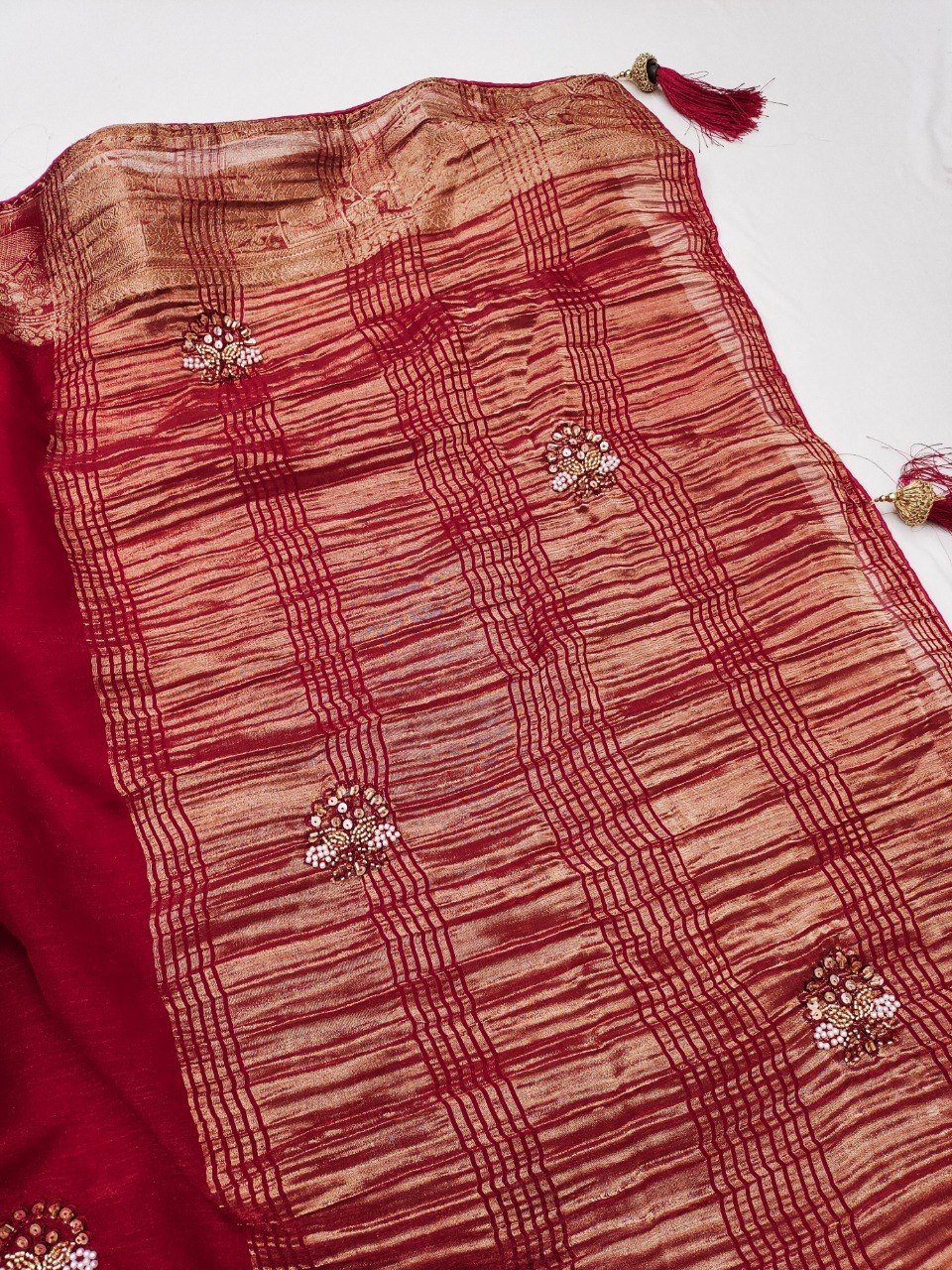 Traditional Banarasi Soft Silk Saree with Exclusive Jacquard Blouse