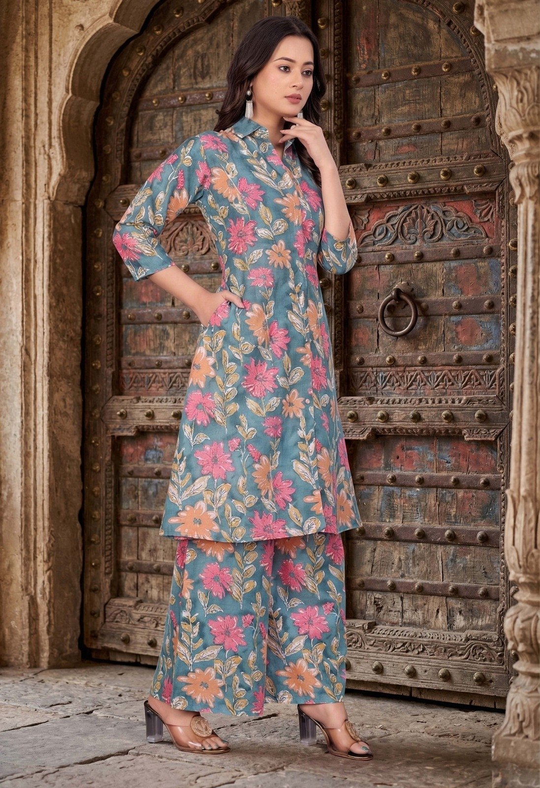 Women’s Pure Cambric Cotton Co-Ord Set