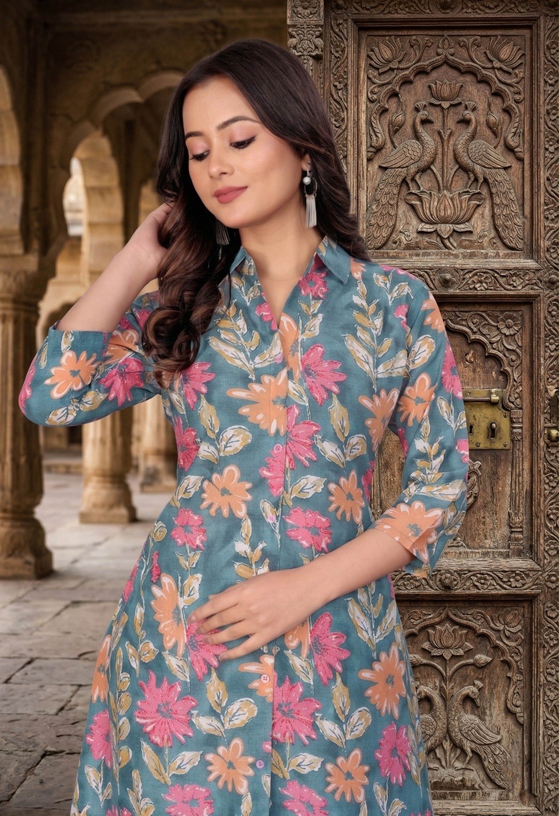 Women’s Pure Cambric Cotton Co-Ord Set