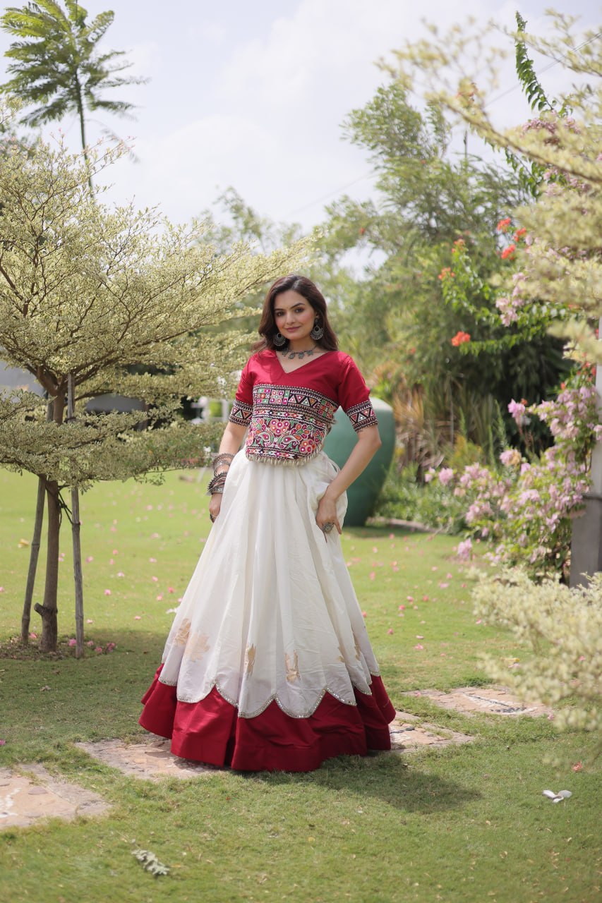Festive Wear Roman Lehenga with 24 Kali 6 Meter Flair SurMira Fashion