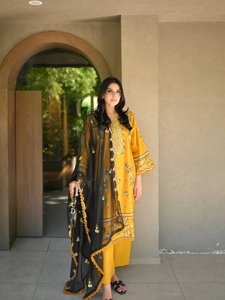 Women’s Roman Kurti Palazzo Set with Embroidery & Georgette Dupatta SurMira Fashion