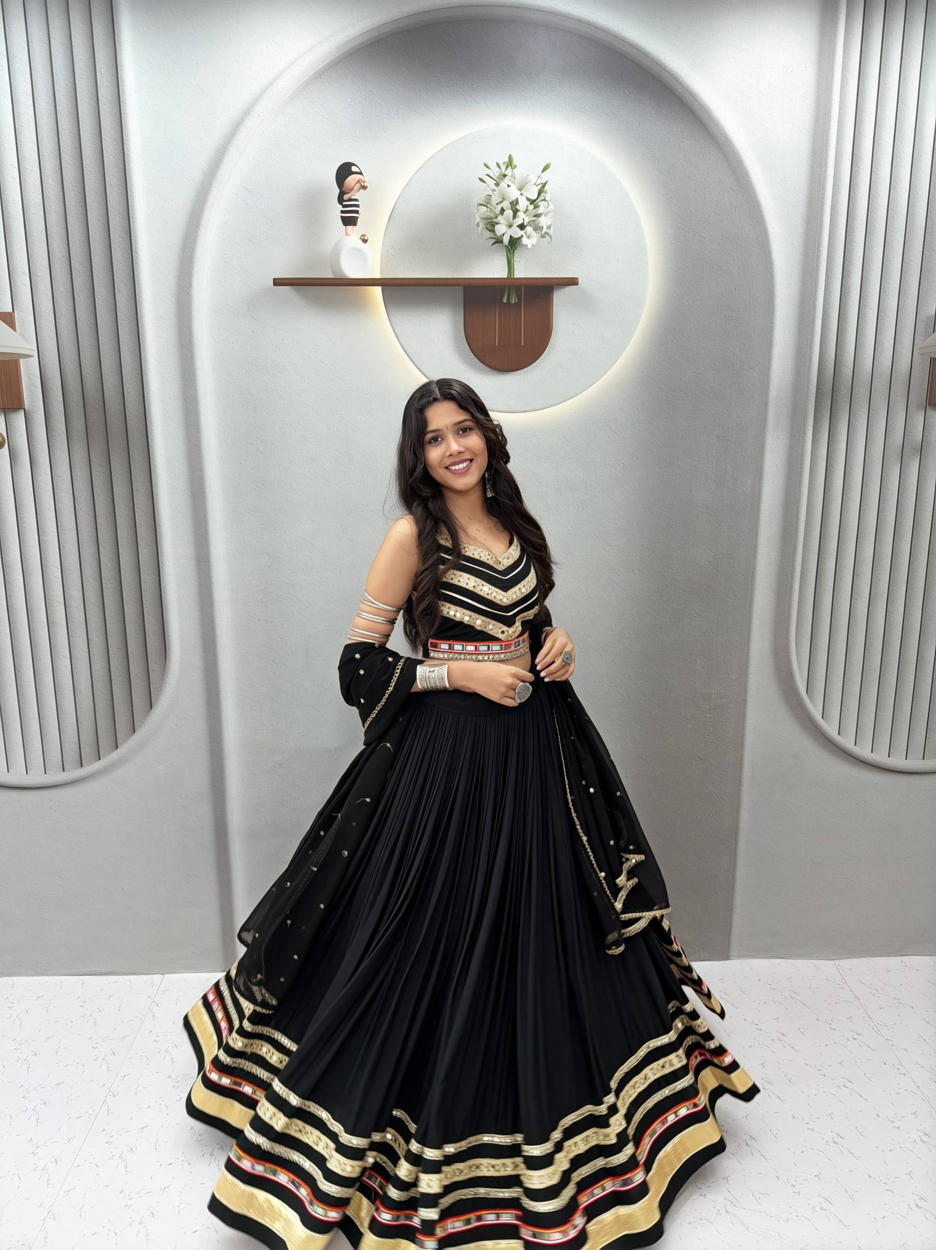 Navratri Special Cotton Gamthi Lehenga Set SurMira Fashion