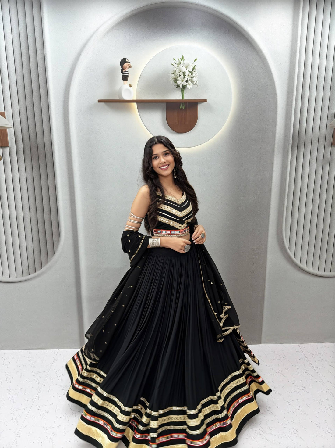 Navratri Special Cotton Gamthi Lehenga Set SurMira Fashion
