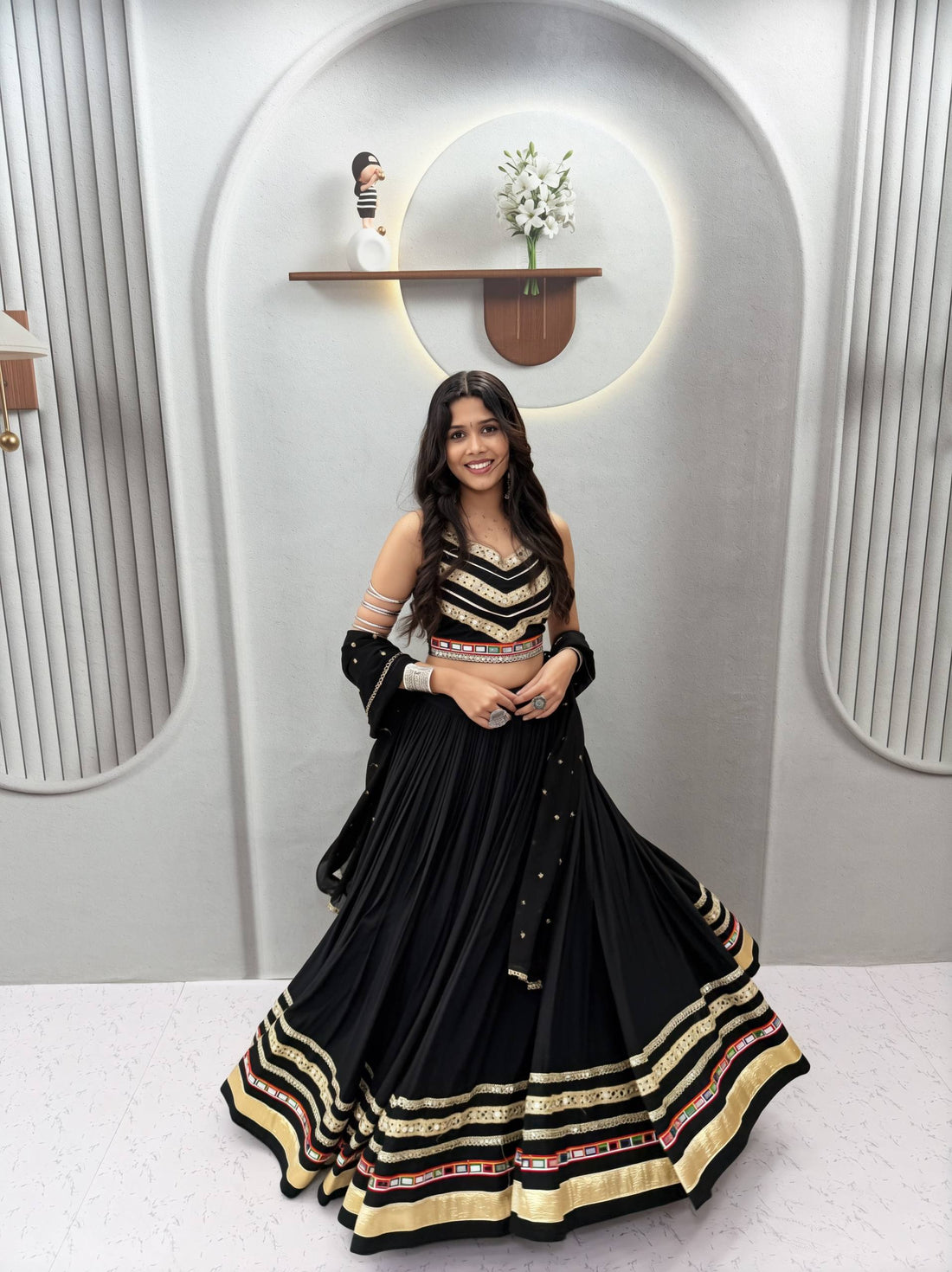 Navratri Special Cotton Gamthi Lehenga Set SurMira Fashion